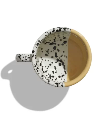 Kubek emaliowany żółty