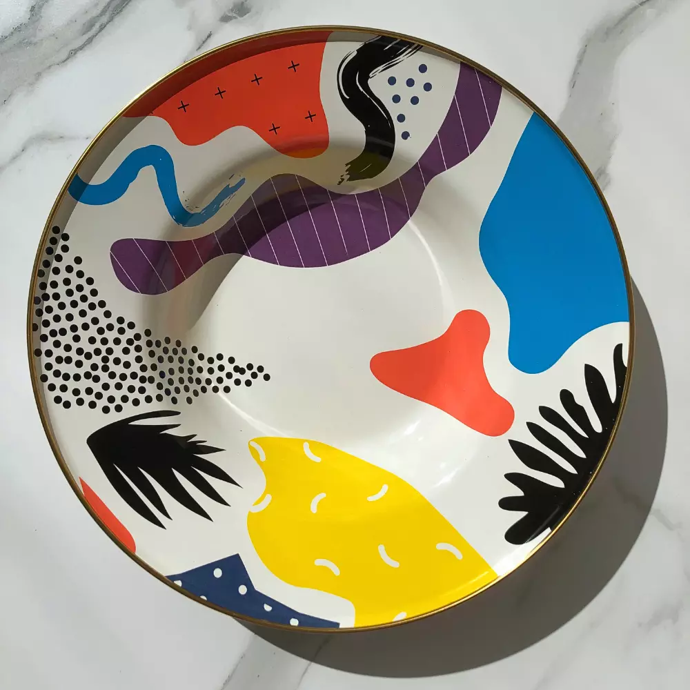 Talerz emaliowany kolorowy Talerz emaliowany kolorowy