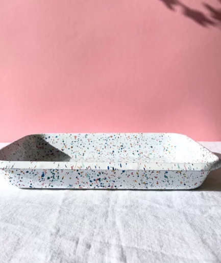 Forma do pieczenia emaliowana biała