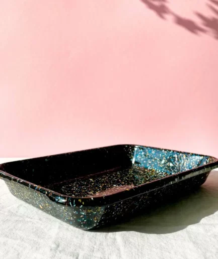 Forma do pieczenia emaliowana czarna