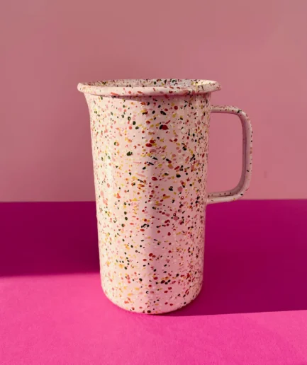 Dzbanek emaliowany różowy Blush Meadow