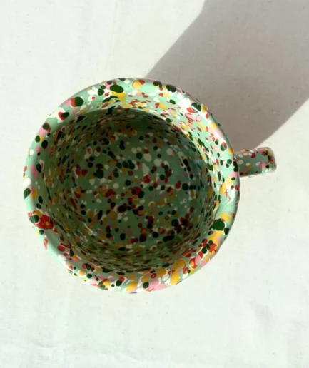 Kubek emaliowany miętowy