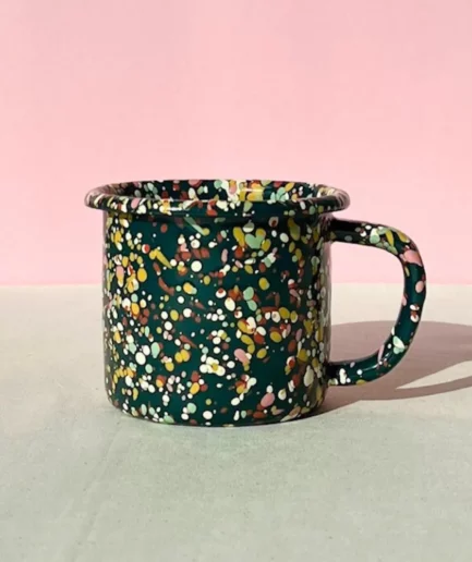 Kubek emaliowany zielony