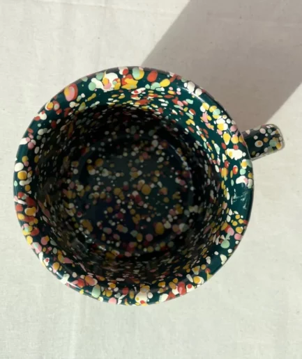 Kubek emaliowany zielony