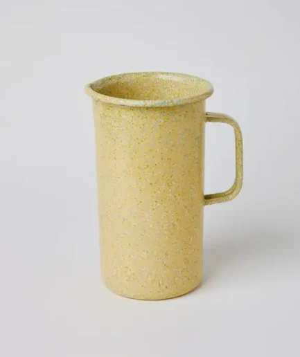 dzbanek emaliowany żółty