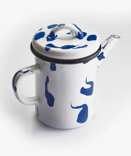 Czajniczek emaliowany niebieski