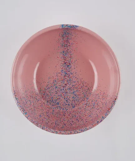 Miska emaliowana różowa 34 cm