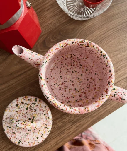 Czajniczek emaliowany różowy Blush Meadow